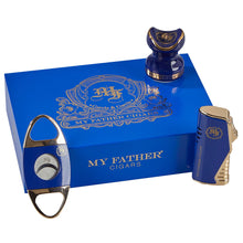 Load image into Gallery viewer, Triple-Cutter Blue Carbon Fiber Finish w/ Gift-Box.